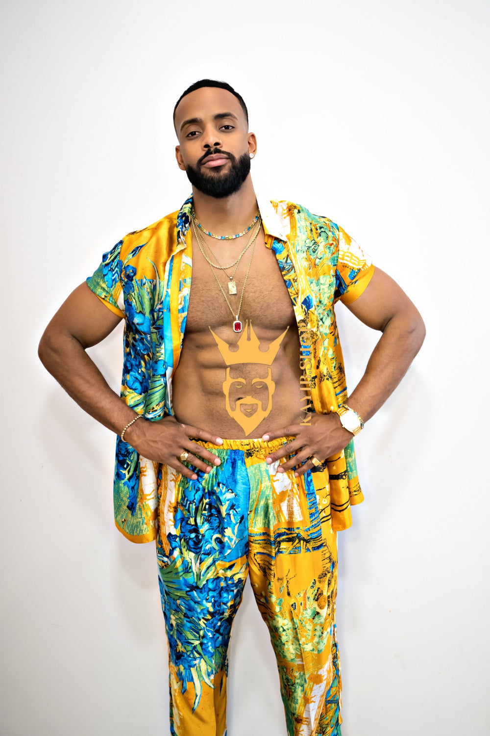 Summer Style: Men's Luxury Silk Set
