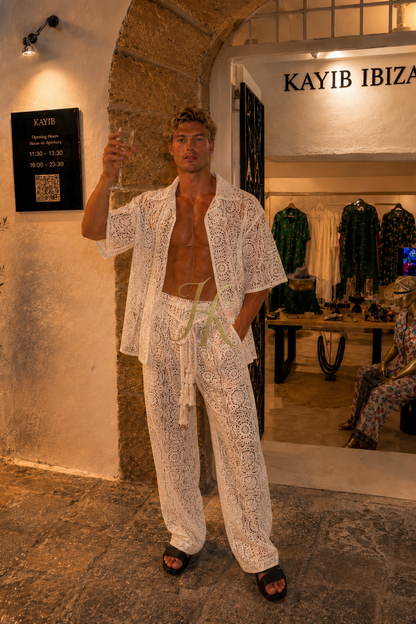 Conjunto de vestido de seda de lujo para hombre rojo