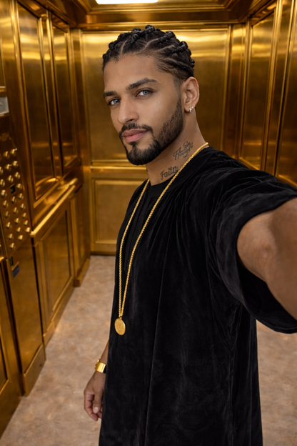 Luxury Men's Velvet Dashiki Set | Kaftan African Shirt & Pants | Regal Dashiki Menswear