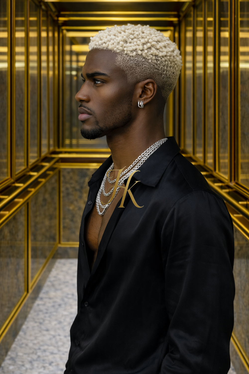 Men’s Luxury Silk Set – Long Sleeve Shirt & Matching Pants