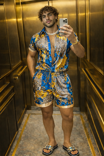 Imperial Silk Set | Luxury Satin Silk Men’s Outfit – Limited Edition