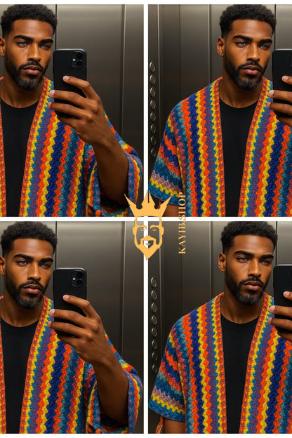 Men’s Winter Knitted Tassel Cardigan Coat – Thick Warm Christmas & Party Fashion