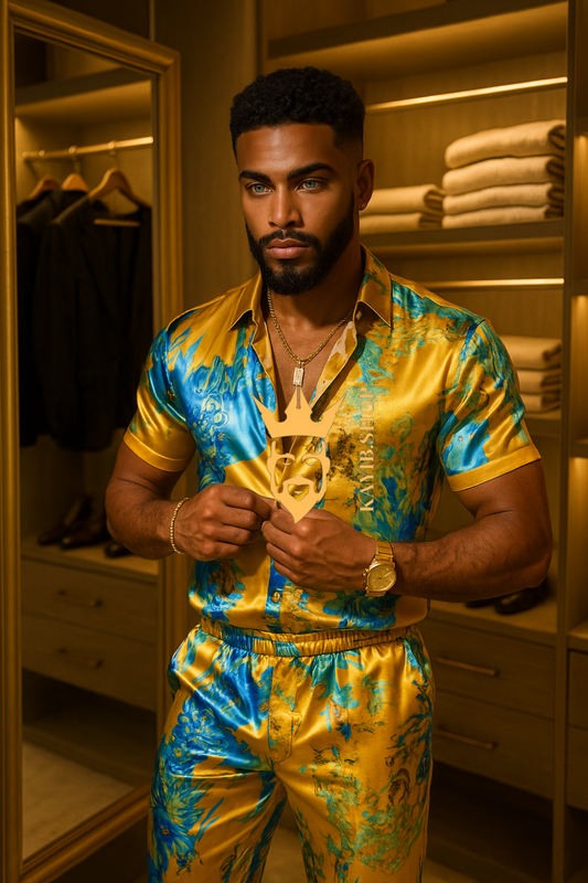 Men's Silk Summer Set outfits : Luxury menswear