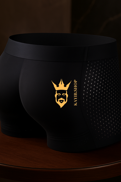 Men’s Padded Hip Enhancer Boxers – Butt Lift Mesh Underwear Shorts