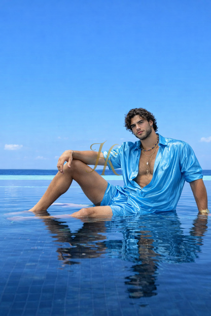Premium Imperial Silk Set | Luxury Satin Silk Men’s Outfit - kayibstrore