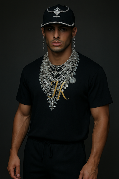 Men’s Summer Cotton Set – T-Shirt & Pants Two-Piece Outfit