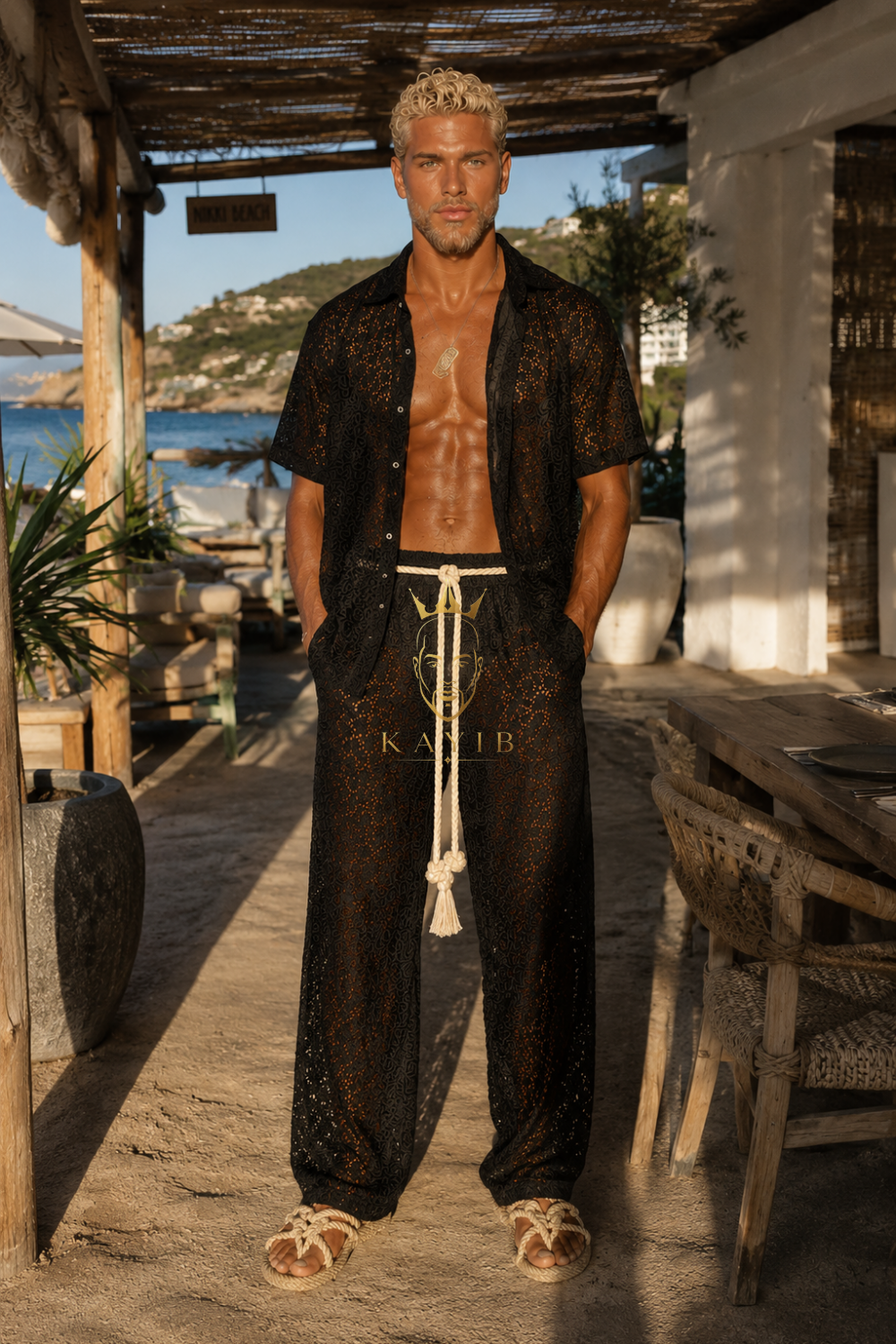 KAYIB — Black Lace Resort Set