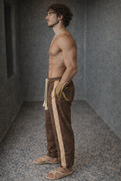 Designer Ornamental Lounge Pants | Modern Men’s Luxury