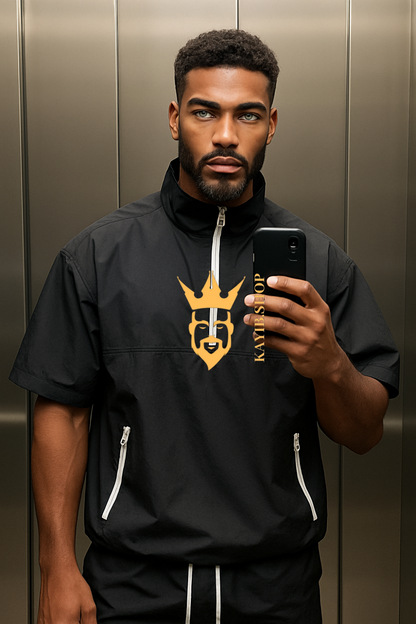 Men’s Casual Summer Tracksuit – 2PCS Short Sleeve Top & Shorts Set