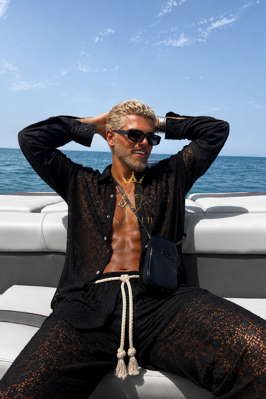 KAYIB — Black Lace Resort Set