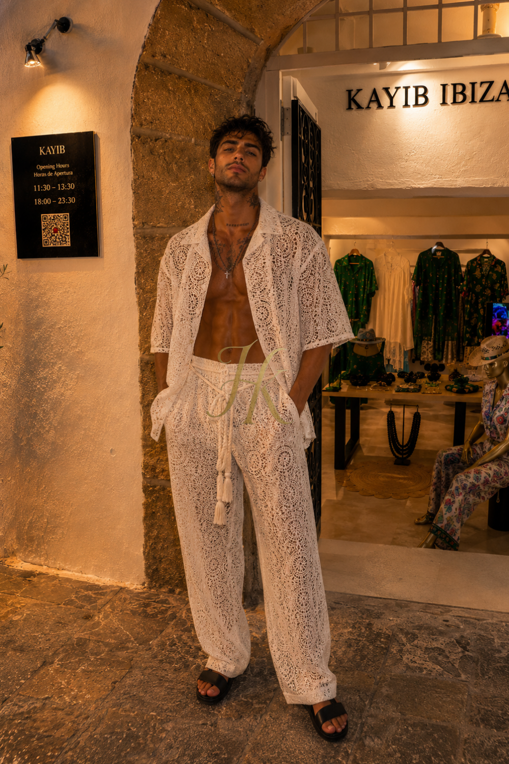 Conjunto de vestido de seda de lujo para hombre rojo