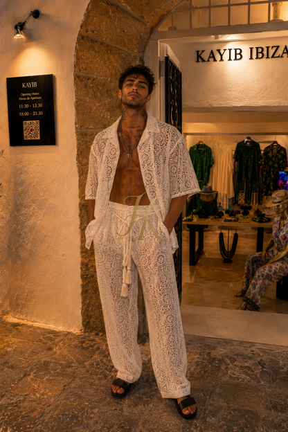 Conjunto de vestido de seda de lujo para hombre rojo
