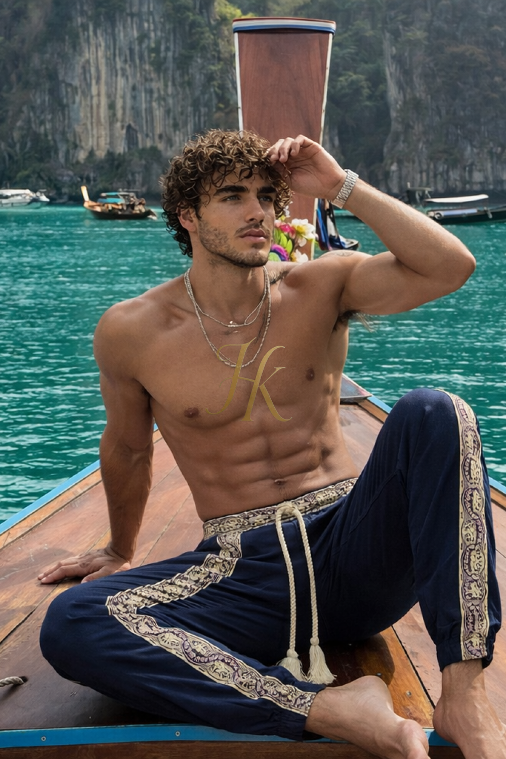 Ornamental Lounge Couture Pants