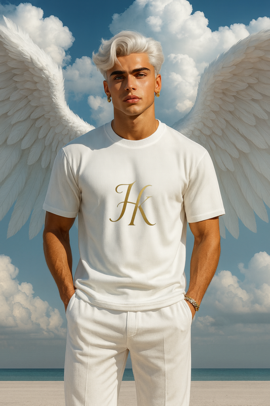 Men’s Summer Cotton Set – T-Shirt & Pants Two-Piece Outfit