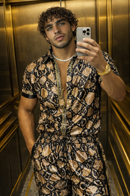 Luxury Satin Silk Shirt & short– Limited Edition