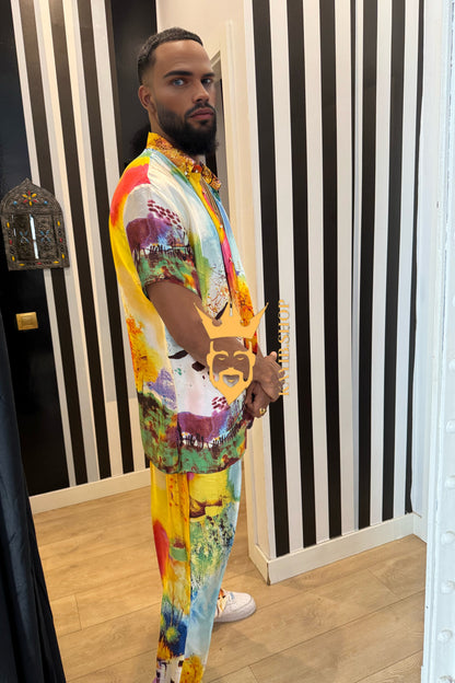 Men's Luxury Silk Set: Perfect for stylish travel, celebrations - kayibstrore