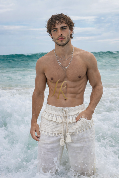 White Nomad Boho Pants – Signature Edition