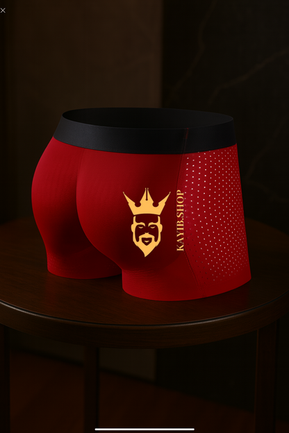 Men’s Padded Hip Enhancer Boxers – Butt Lift Mesh Underwear Shorts