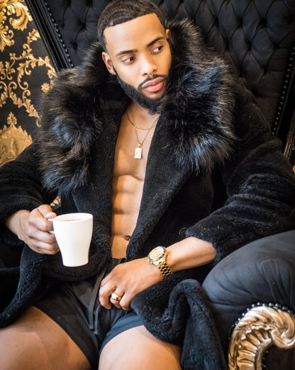 Handmade Men's Teddy Designer Coat