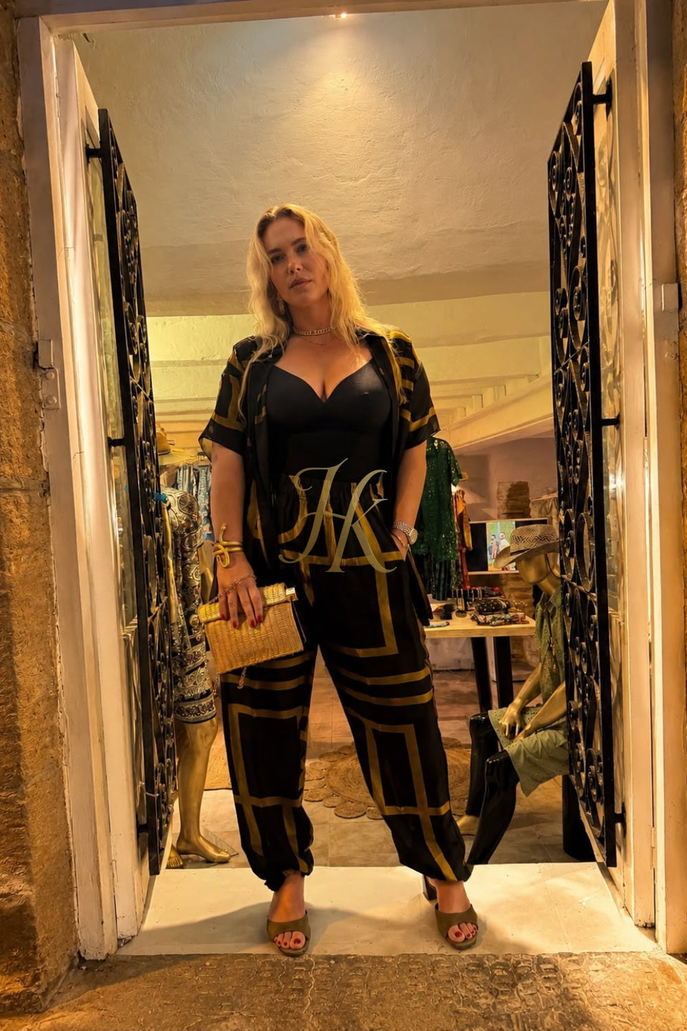 Women’s & Men’s Pure Dense Silk Set – Luxury Shirt and Pants | Handmade Elegance