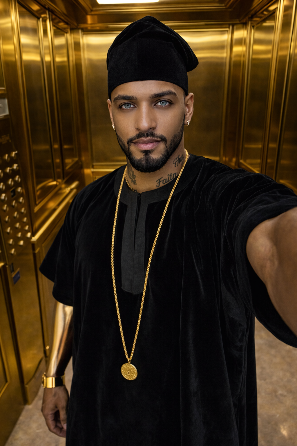 Luxury Men's Velvet Dashiki Set | Kaftan African Shirt & Pants | Regal Dashiki Menswear