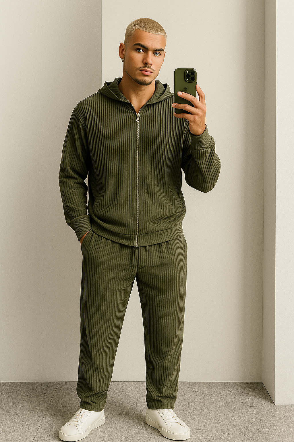 Conjunto de vestido de seda de lujo para hombre rojo