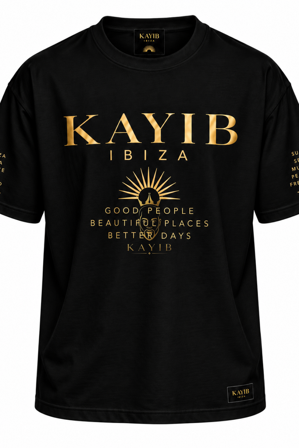 KAYIB IBIZA — ESSENTIAL PREMIUM T-SHIRT  Black