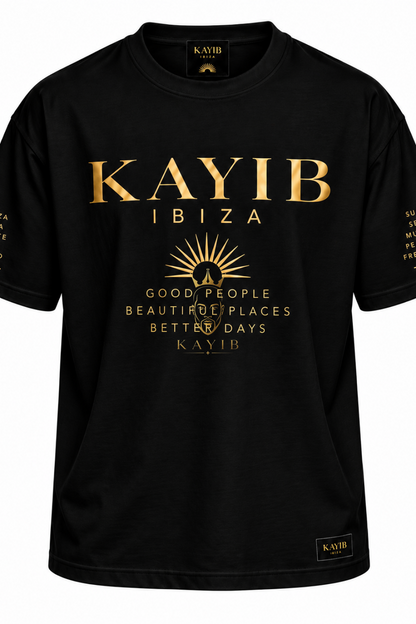KAYIB IBIZA — ESSENTIAL PREMIUM T-SHIRT  Black