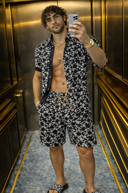 Premium Fashion Spring/Summer Men's Lace Two-Piece Clothing - kayibstrore