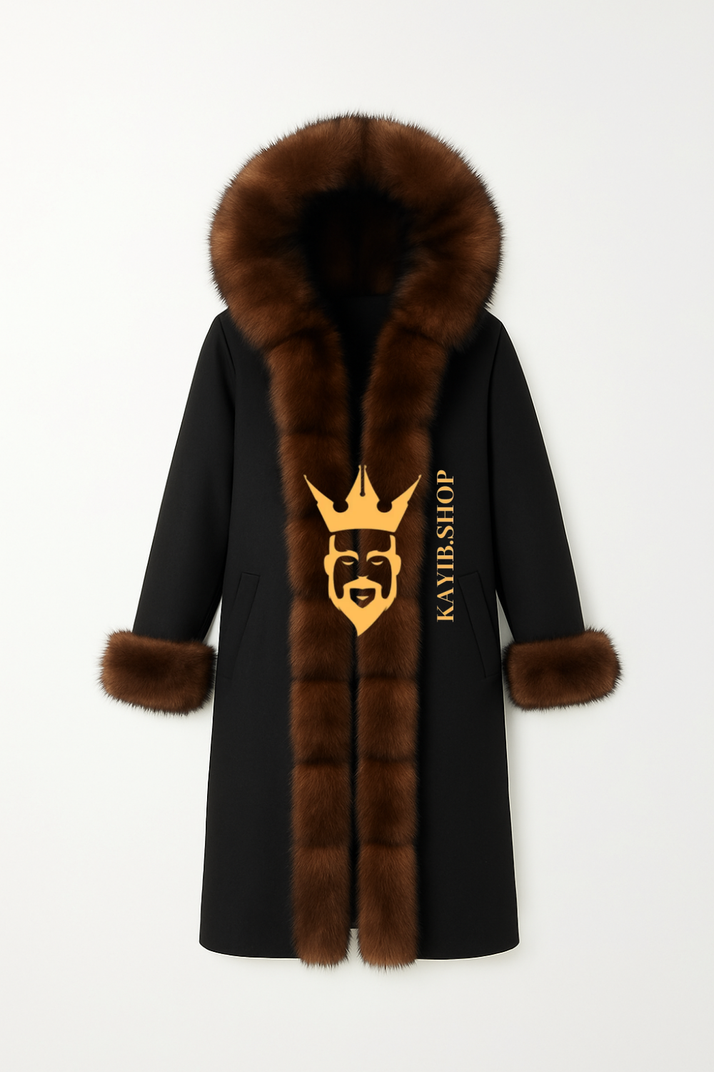 Couple’s Parka with Genuine Fox Fur – Luxury Style for Two