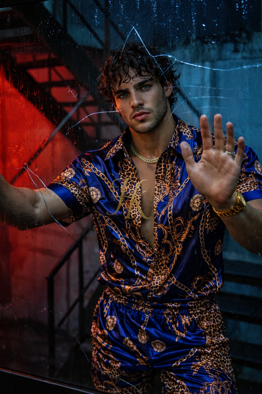 Luxury Men’s Silk Satin Set | Limited Edition Statement Outfit