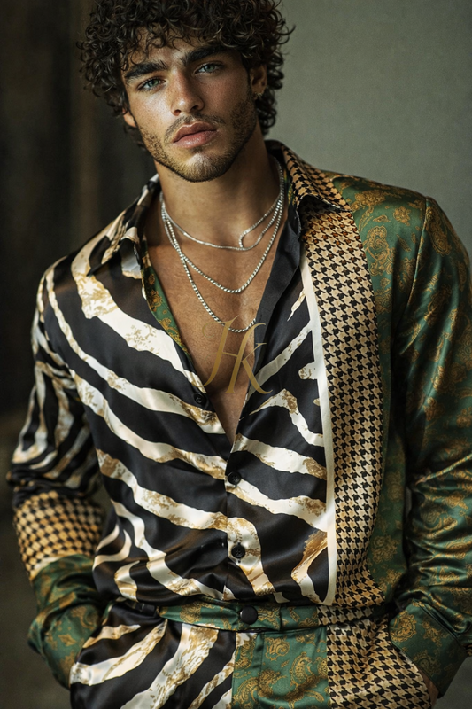 Premium Satin Silk Shirt & Wide-Leg Pants – Limited Edition