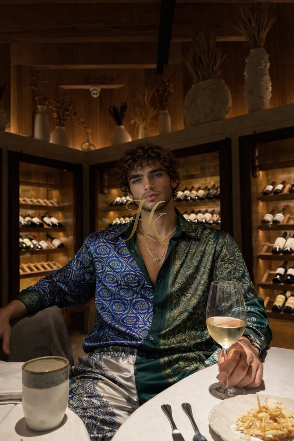 Sovereign Silk Set – Men’s Luxury Printed Shirt & Pants - kayibstrore