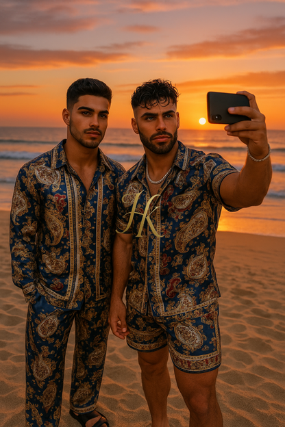Men’s Luxury Baroque Silk Set – Kayib Exclusive Collection