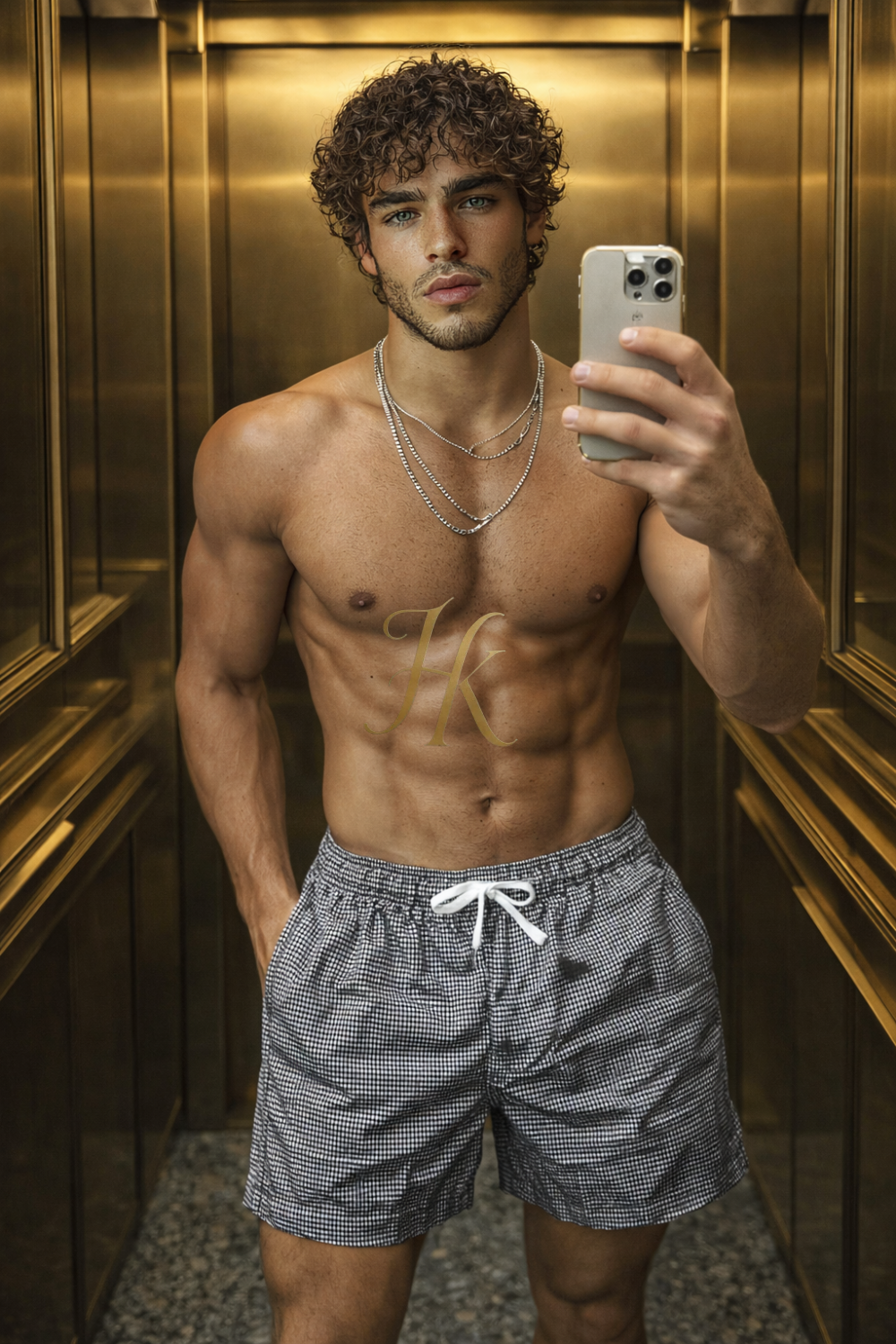 Premium men’s swim shorts with a modern tailored fit. Quick-dry fabric