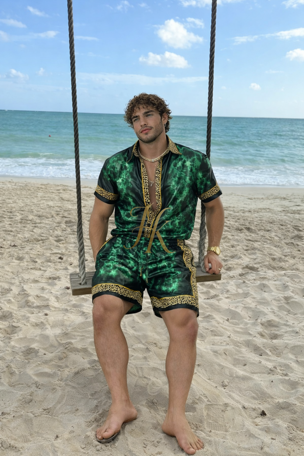 Imperial Chain Silk Set | Luxury Satin Silk Men’s Outfit – Limited Edition