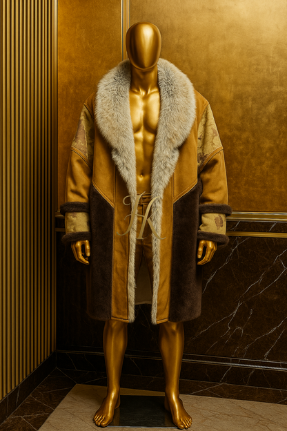 <transcy>Parka impermeable para hombre, chaqueta de invierno, nueva moda, abrigo largo de piel de conejo, Parkas para hombre, prendas de vestir exteriores de piel de zorro natural, ropa de calle</transcy>