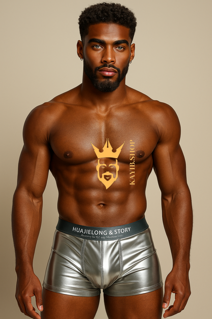 3PCS Luxury Ice Silk Men’s Boxers – Smooth Satin-Like Underwear with Breathable Mesh Crotch