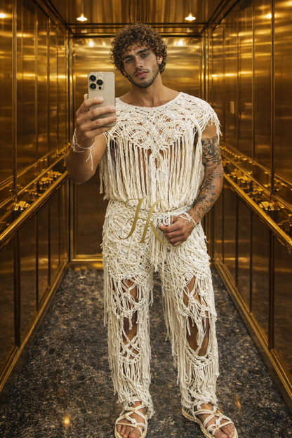 Luxury Handcrafted Macramé Outfit Set