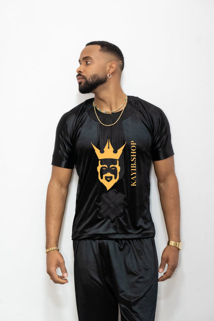 Luxury Men's Velvet Dashiki Set | Kaftan African Shirt & Pants | Regal Dashiki Menswear