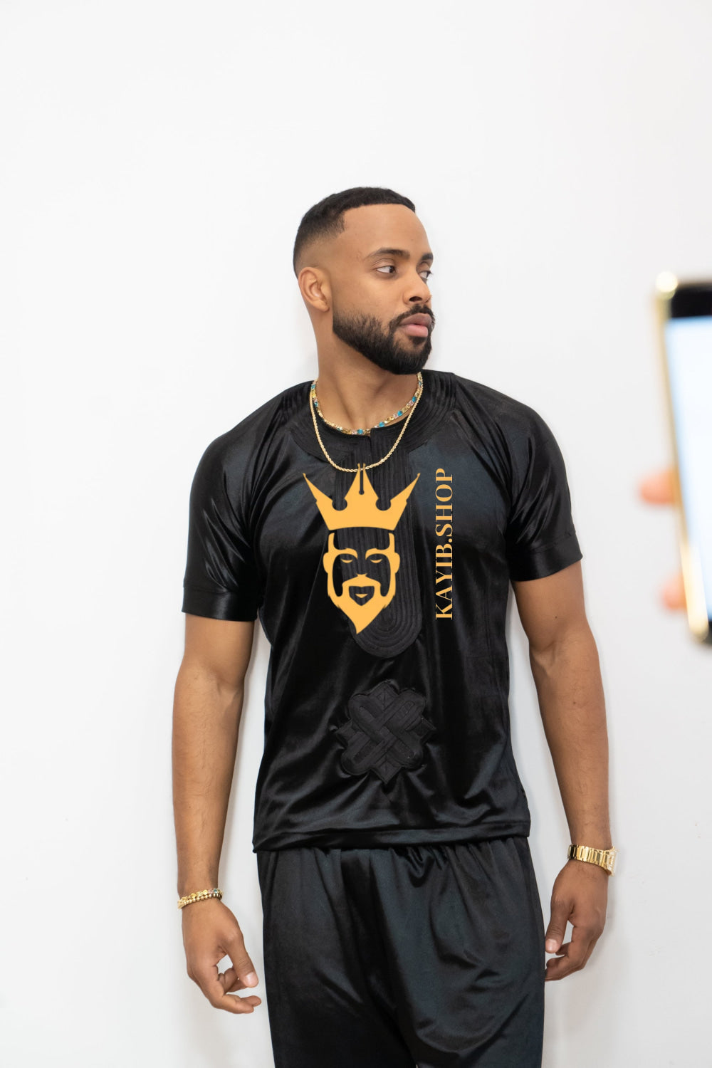 Luxury Men's Velvet Dashiki Set | Kaftan African Shirt & Pants | Regal Dashiki Menswear