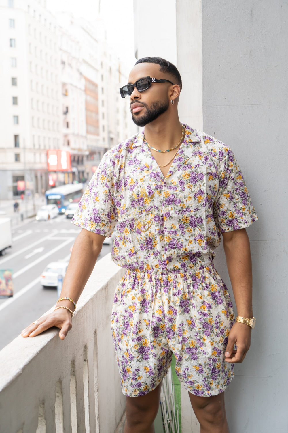 Luxury Flowers Spring/Summer Men's Lace Two-Piece Clothing - kayibstrore