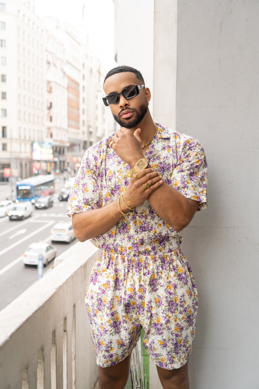 Luxury Flowers Spring/Summer Men's Lace Two-Piece Clothing - kayibstrore