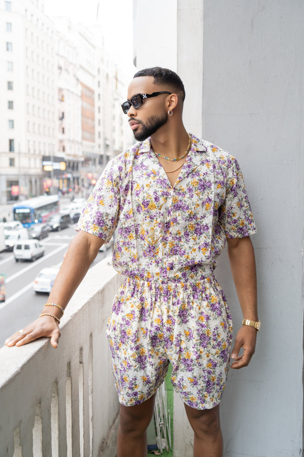 Luxury Flowers Spring/Summer Men's Lace Two-Piece Clothing - kayibstrore