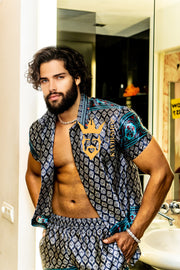 Beach Luxury handmade Silk Set - Elevate Your Style with Vibrant Spanish Fashion - Stay Cool and Look Flawless All Summer Long - kayibstrore