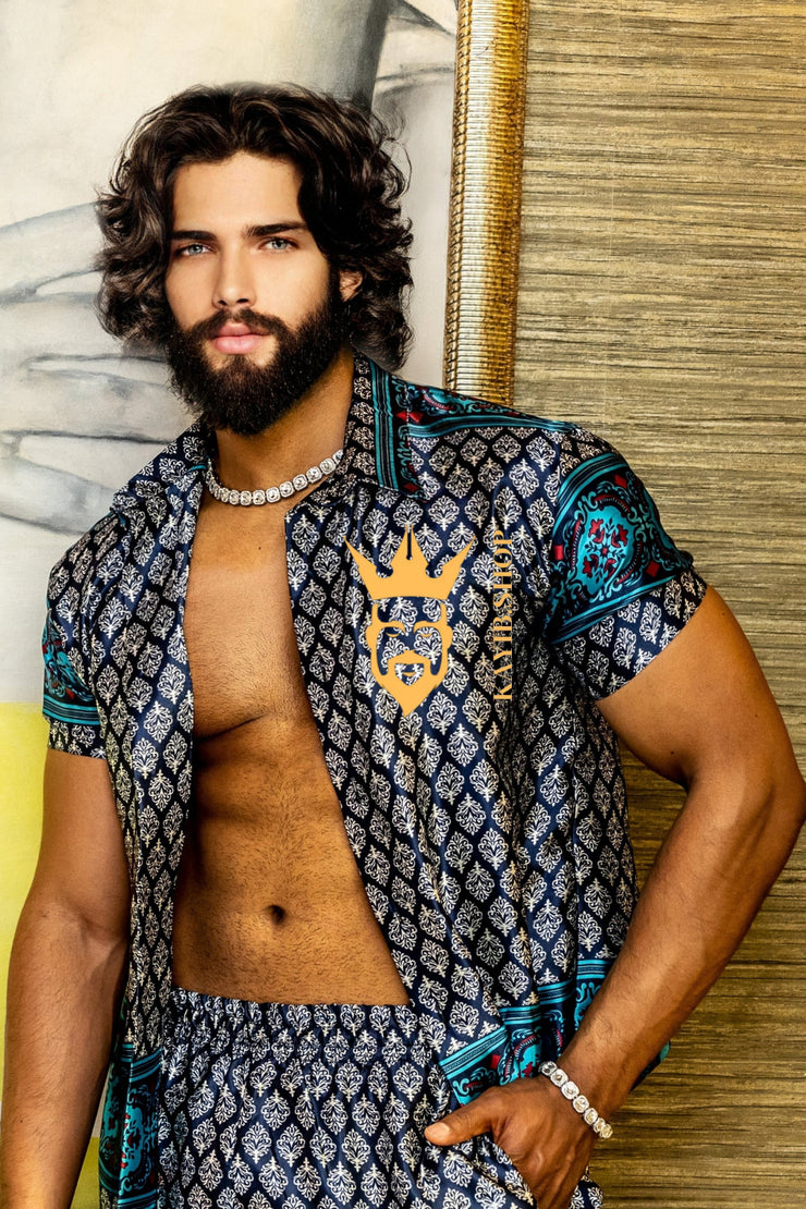 Beach Luxury handmade Silk Set - Elevate Your Style with Vibrant Spanish Fashion - Stay Cool and Look Flawless All Summer Long - kayibstrore