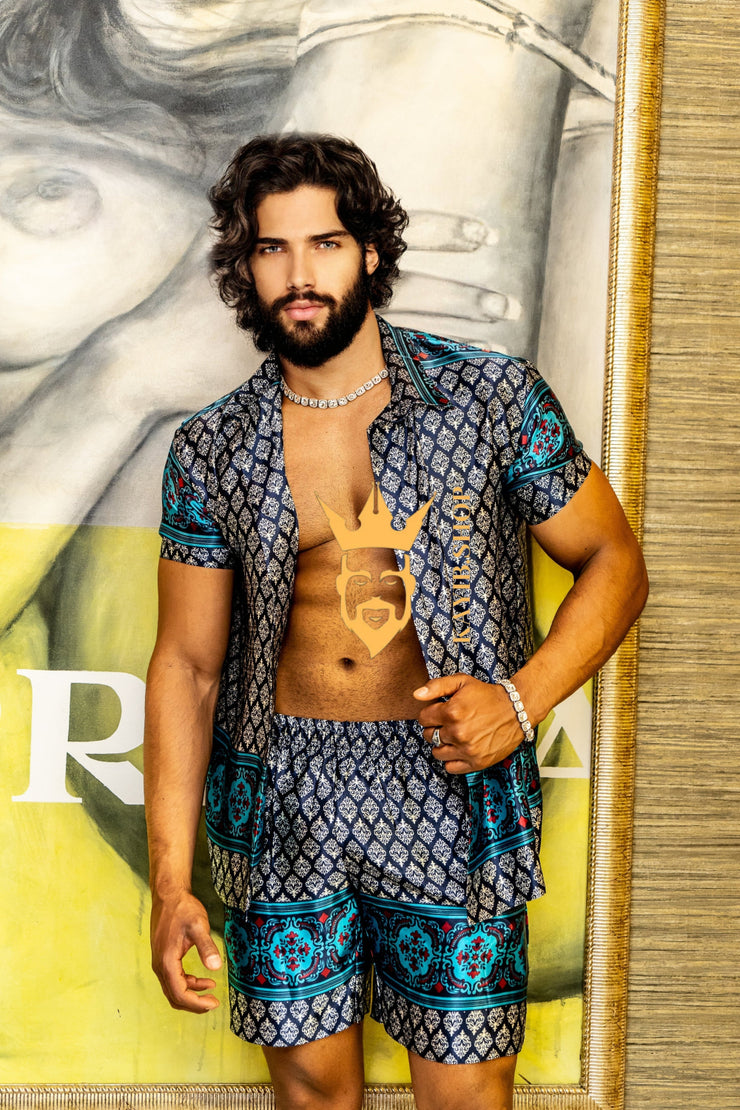 Beach Luxury handmade Silk Set - Elevate Your Style with Vibrant Spanish Fashion - Stay Cool and Look Flawless All Summer Long - kayibstrore