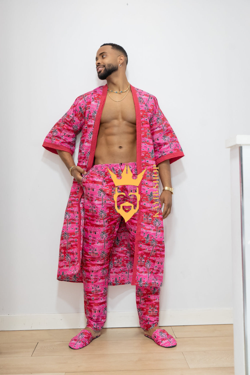 Luxury Handmade Kimono Boho hippie Set for Couples | African Ankara Pajama & Robe | Couple gifts