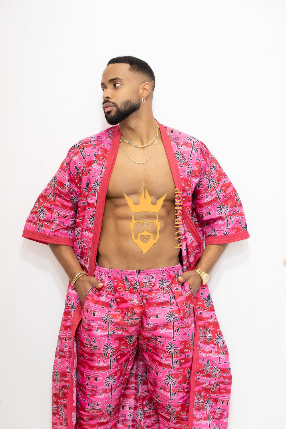 Luxury Handmade Kimono Boho hippie Set for Couples | African Ankara Pajama & Robe | Couple gifts