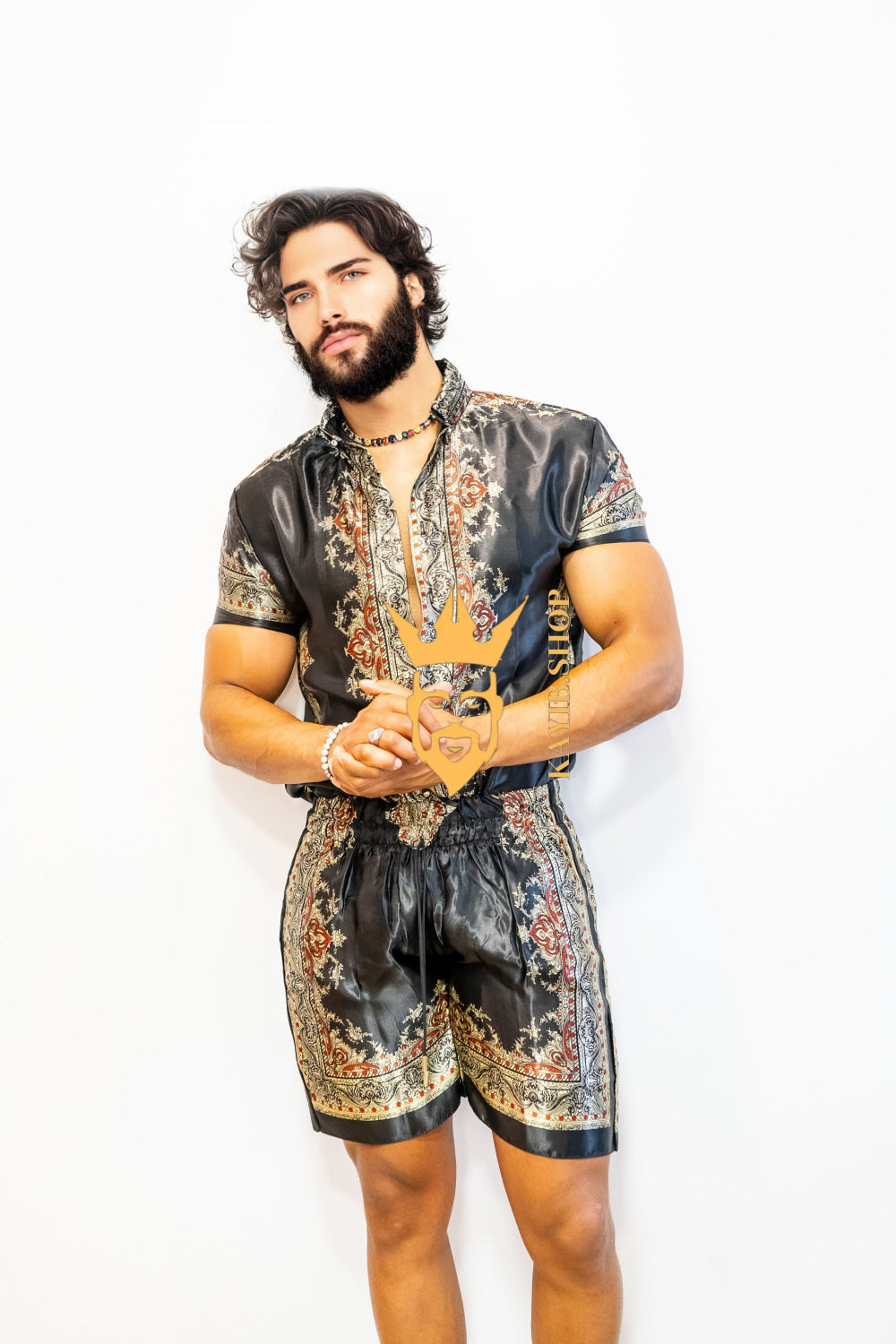 Barocco Men's Luxury Silk Dress Set - Comfort and Durability